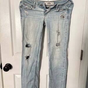 Vintage Hollister Distressed Light Blue Women's Jeans